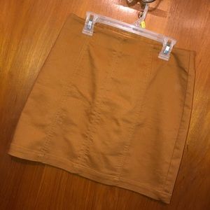 Burnt orange skirt